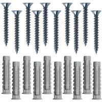 Cartela Com Buchas De Nylon Sx 6x30mm E Parafusos Cabeça Chata Com 10 Peças - 603053 - Fischer - 1