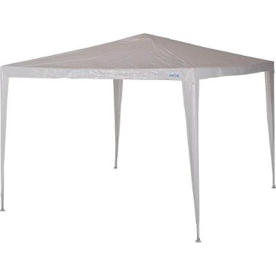 Gazebo Ráfia Branco 3x3m - 3537 - Mor Gazebo Rafia Branco 3x3m Mor 3537
