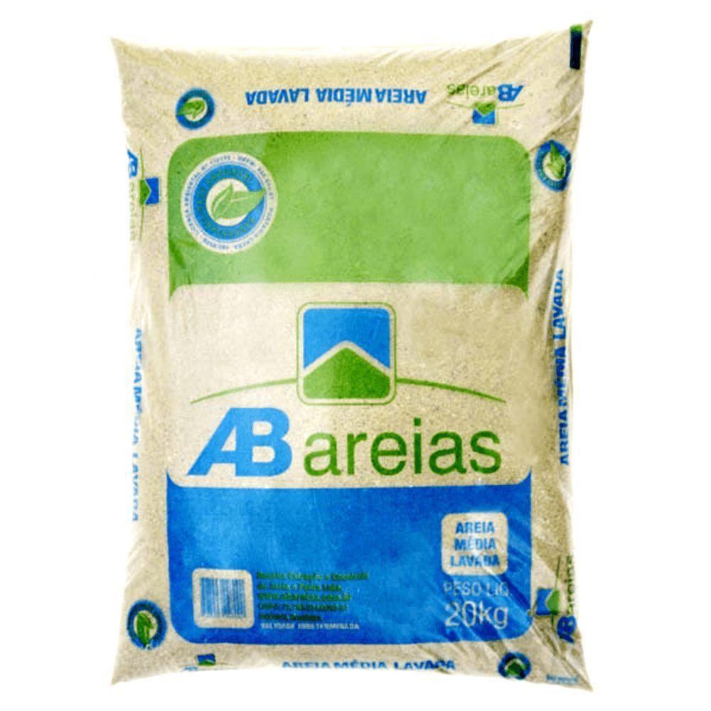 Areia Em Saco Com 20 Kilos - Ab Areias Areia Media Saco 20kg - 1