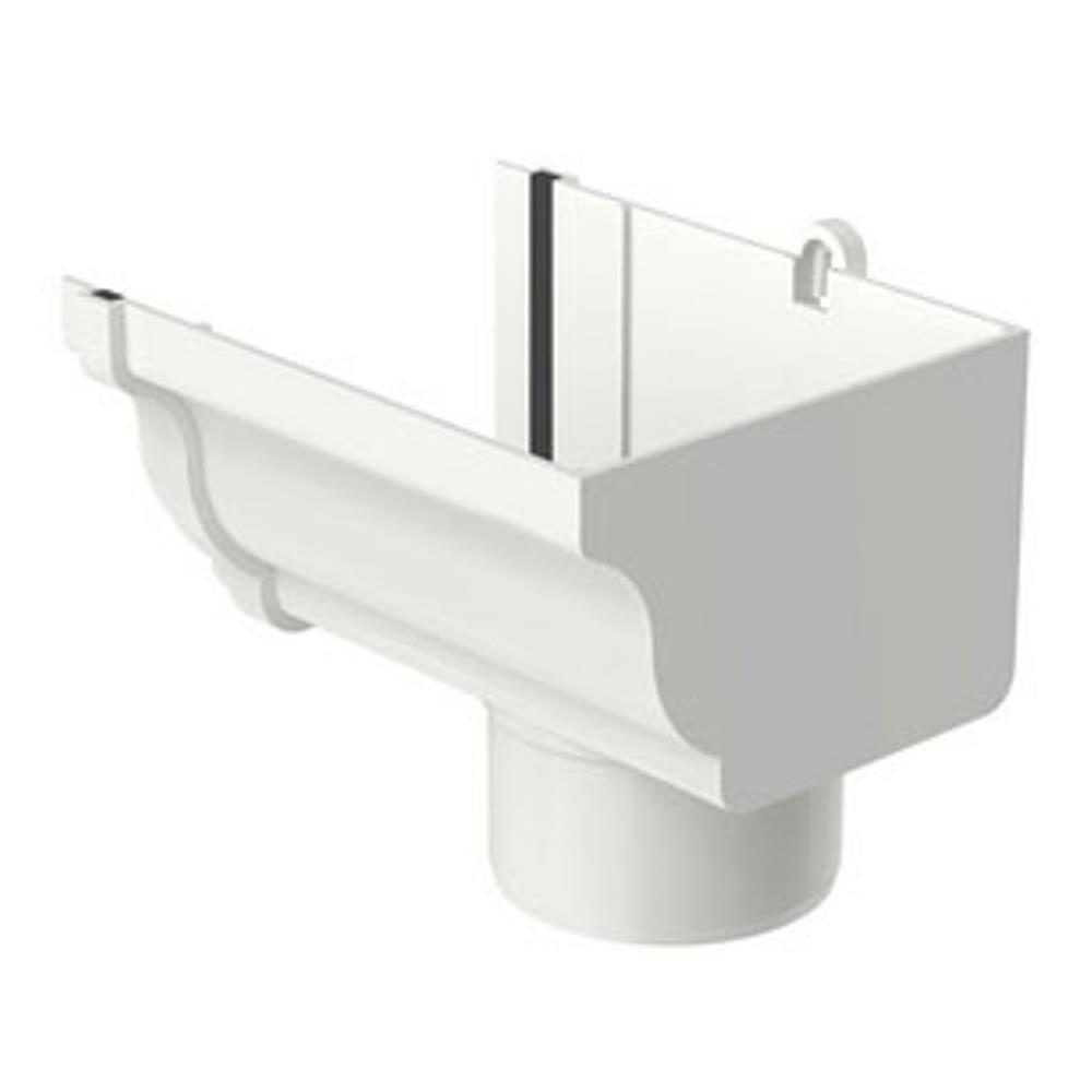 Bocal Direito Circular Aquapluv Style Branco - 32029582 - Tigre Bocal Calha Circular Direita Aquapluv Style Branco - 1