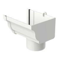 Bocal Direito Circular Aquapluv Style Branco - 32029582 - Tigre Bocal Calha Circular Direita Aquapluv Style Branco - 1