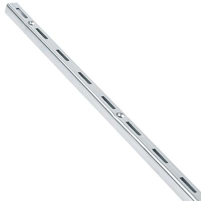 Trilho Para Prateleira De Aço Versátil 200cm Zincado - 6000050002 - Fico Trilho Aco Vers.200cm Zincado Fico 6000050002