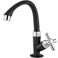 Torneira De Mesa Para Lavatório Bica Alta Móvel Cross Preta - 300000631 - Tigre - 1