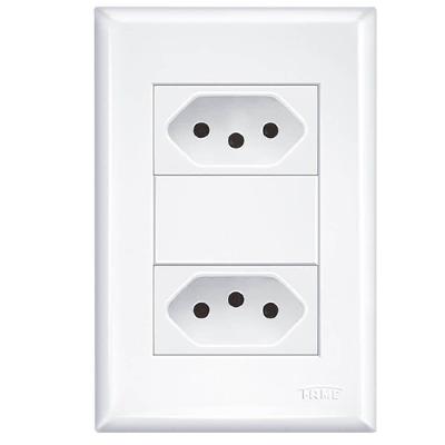 2 Tomadas 2p+t Distanciados 10a 250 Volts Evidence - 2915 - Fame 2 Tomadas 2p+t Distanciados 10a Evidence - 2915 - Fame