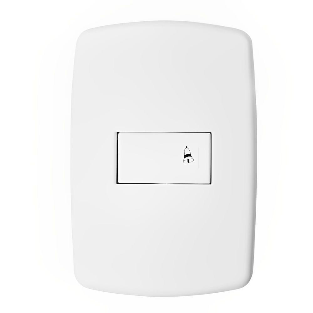 Interruptor Pulsante Para Campainha Com Placa 4x2 - Dc-8100-3 - Dicompel - 1