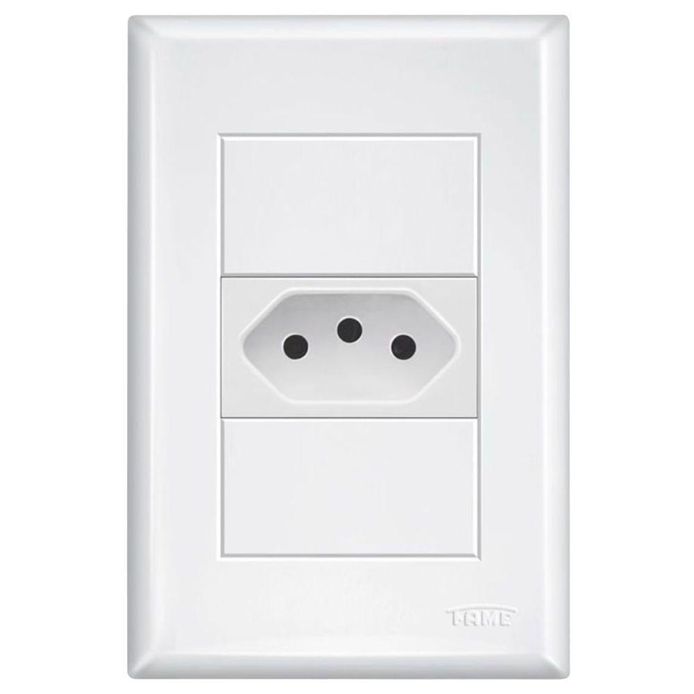 Tomada 2p+t 20a 250 Volts Com Placa 4x2 Evidence - 10238884 - Fame Tomada 2p+t 20a Com Placa 4x2 Evide - 10238884 - Fame - 1