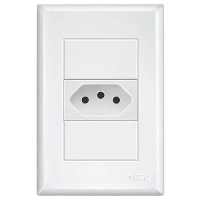 Tomada 2p+t 20a 250 Volts Com Placa 4x2 Evidence - 10238884 - Fame Tomada 2p+t 20a Com Placa 4x2 Evide - 10238884 - Fame