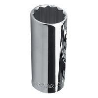 Soquete Longo Estriado Métrico De 1-2" E 24mm - 4-86-432 - Stanley - 1