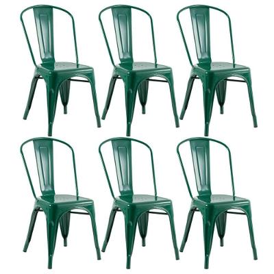 Kit 6 Cadeiras Verde Escuro