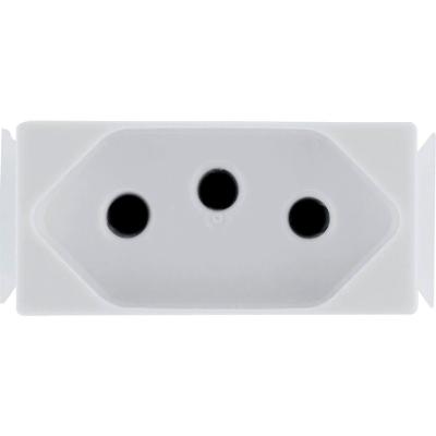 Módulo De Tomada 2p+t De 10 Ampères E 250 Volts Aria Branco - 57217030 - Tramontina