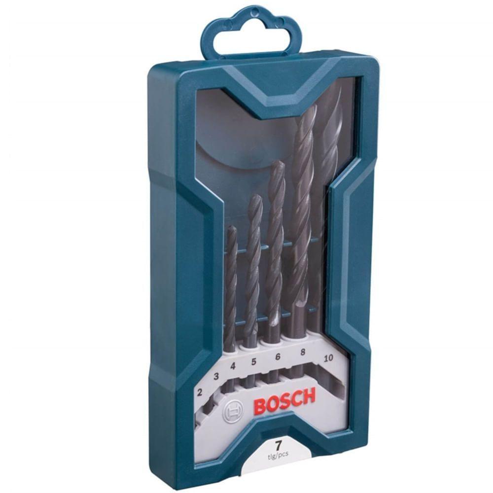 Jogo Mini X-line Com 7 Brocas Para Metal - 2607017508000 - Bosch - 2