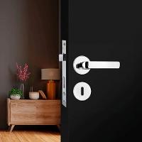 Conjunto De Fechadura 1400 Interna Italy Roseta Cromada 1410-10rc - 93222 - Silvana - 3