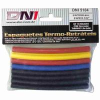 Espaguete Termo Retrátil Com 10 Peças 10mm Várias Cores - 5110 - Dani - 1