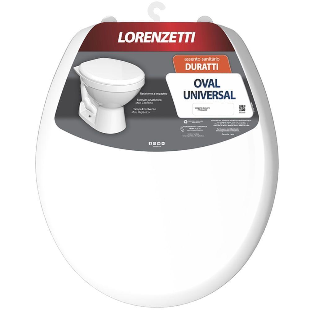 Assento Sanitário Duratti Pp Branco - 7153011 - Lorenzetti - 1