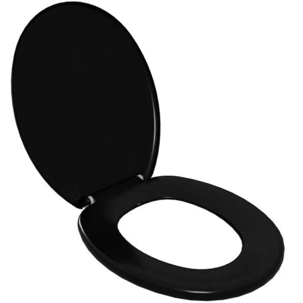 Assento Sanitário Almofadado Slim Preto - Taj-as*br1 - Astra Assento Almofadado Slim Preto - Taj-as*pr1 - Astra - 1