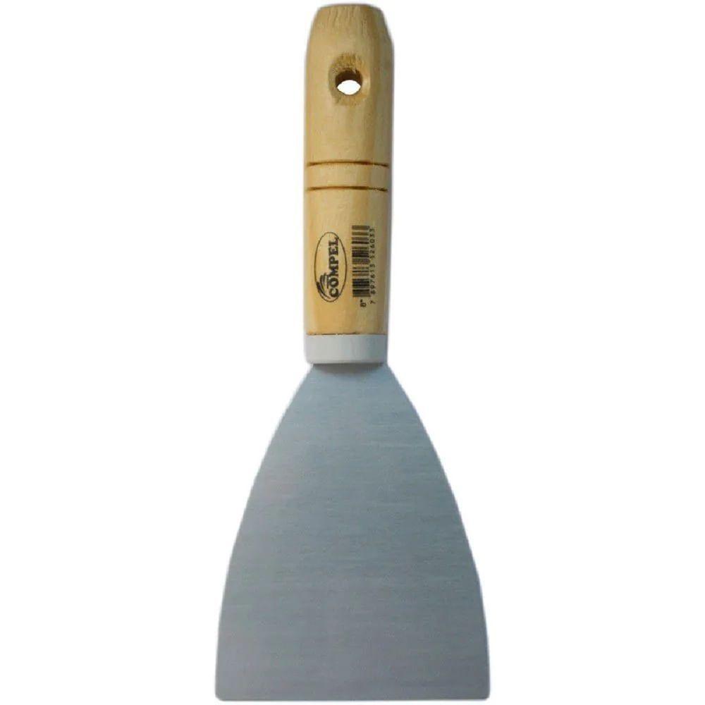 Espátula Em Aço Temperado Com Cabo De Madeira 8 Cm - 0.2603 - Compel - 1