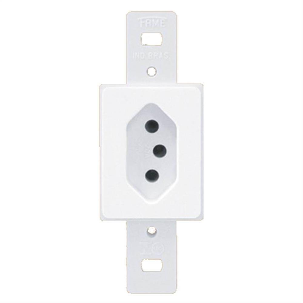 Tomada 2p+t 20a 250 Volts Blanc - 1336 - Fame Tomada 2p+t 20a Blanc Ref.1336 Fame - 1