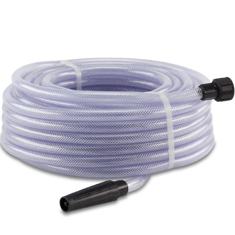 Mangueira Trançada Transparente Com Engate E Esguicho 7-16" 15 Metros - 190400088 - Forceline - 1