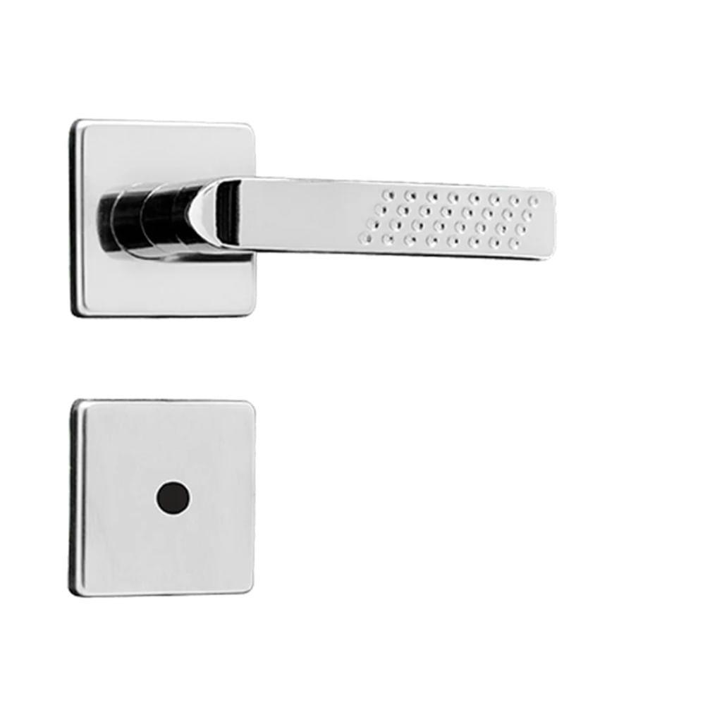 Conjunto De Fechadura Banheiro 1700 Class Cromado - 90221 - Silvana - 1