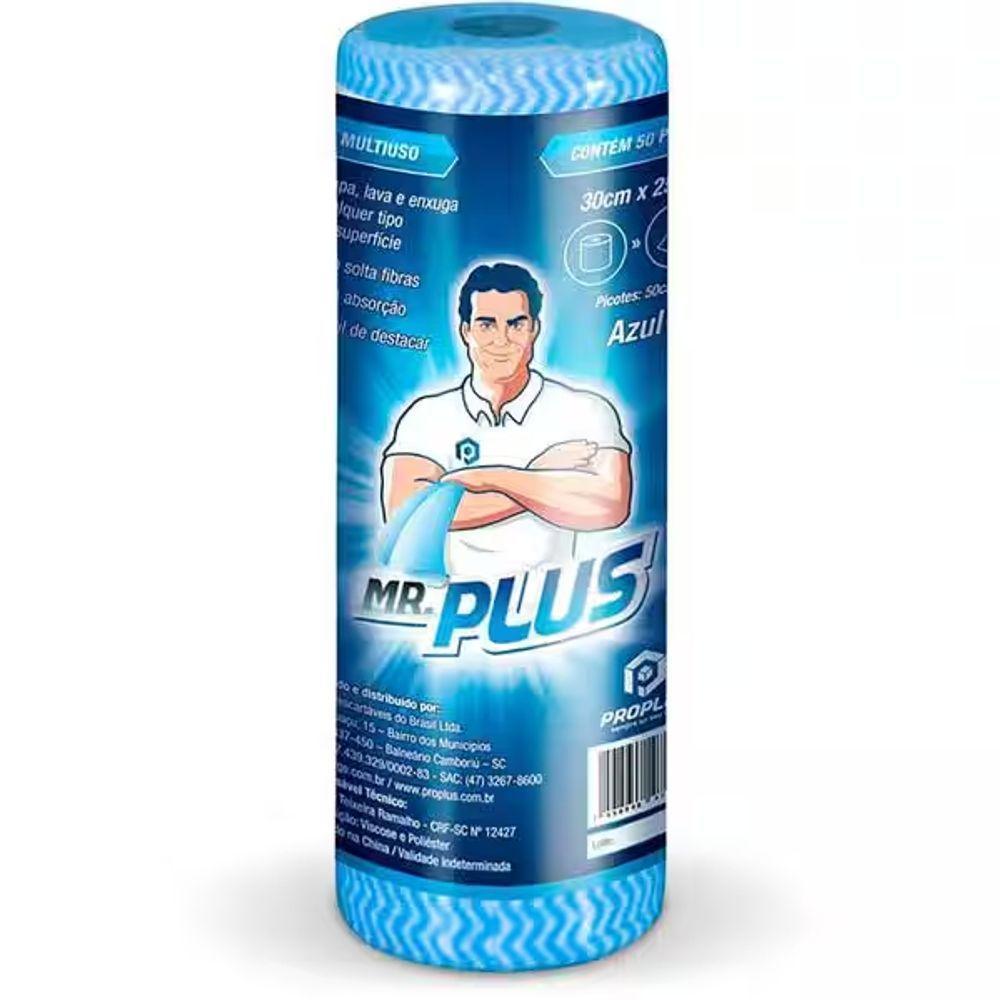 Rolo De Pano Perfex Multi Uso 30cmx25m C-50 Panos Azul Para Limpeza - 7