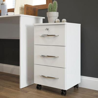 Gaveteiro 0744 36x65x36cm 3 Gavetas Branco Menu Branco