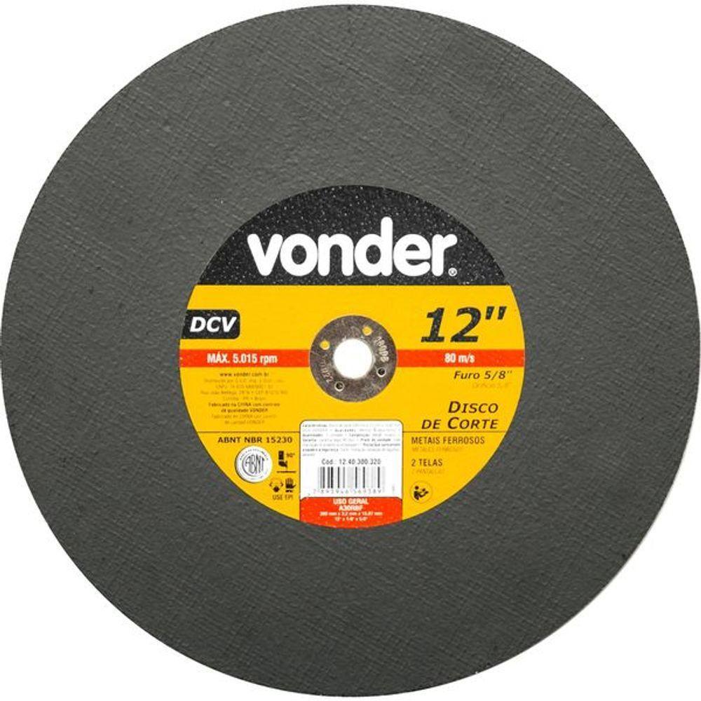 Disco De Corte 300,0x3,2x15,87 Dcv Vonder - 1