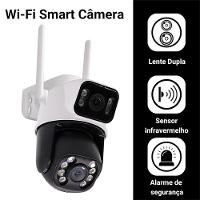 Câmera De Segurança Wifi Ip 2 Em 1 Fixa E Movel Com áudio Visão Noturna - 3