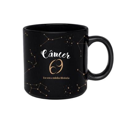 Caneca Zodiacal De Porcelana - Câncer: Misticismo E Elegância Para Suas Bebidas
