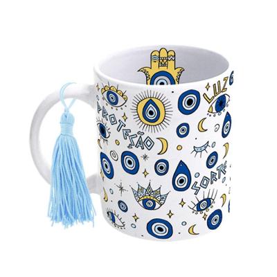 Caneca Pompom Talismã - Charmosa E Protetora Para Café E Chá Quente