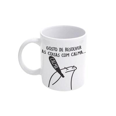 Caneca De Porcelana Flork - Elegância E Inspiração Para Seu Dia A Dia