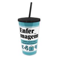 Copo Canudo Profissional De Enfermagem - Estilo E Hidratação Para Cuidadores - 1