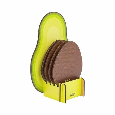 Conjunto De Porta Copos Avocado Com Suporte - Proteção E Estilo Para Seu Happy Hour