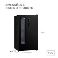 Cervejeira Midea Frost Free 82L Preta 220V Mdrx150fggdx