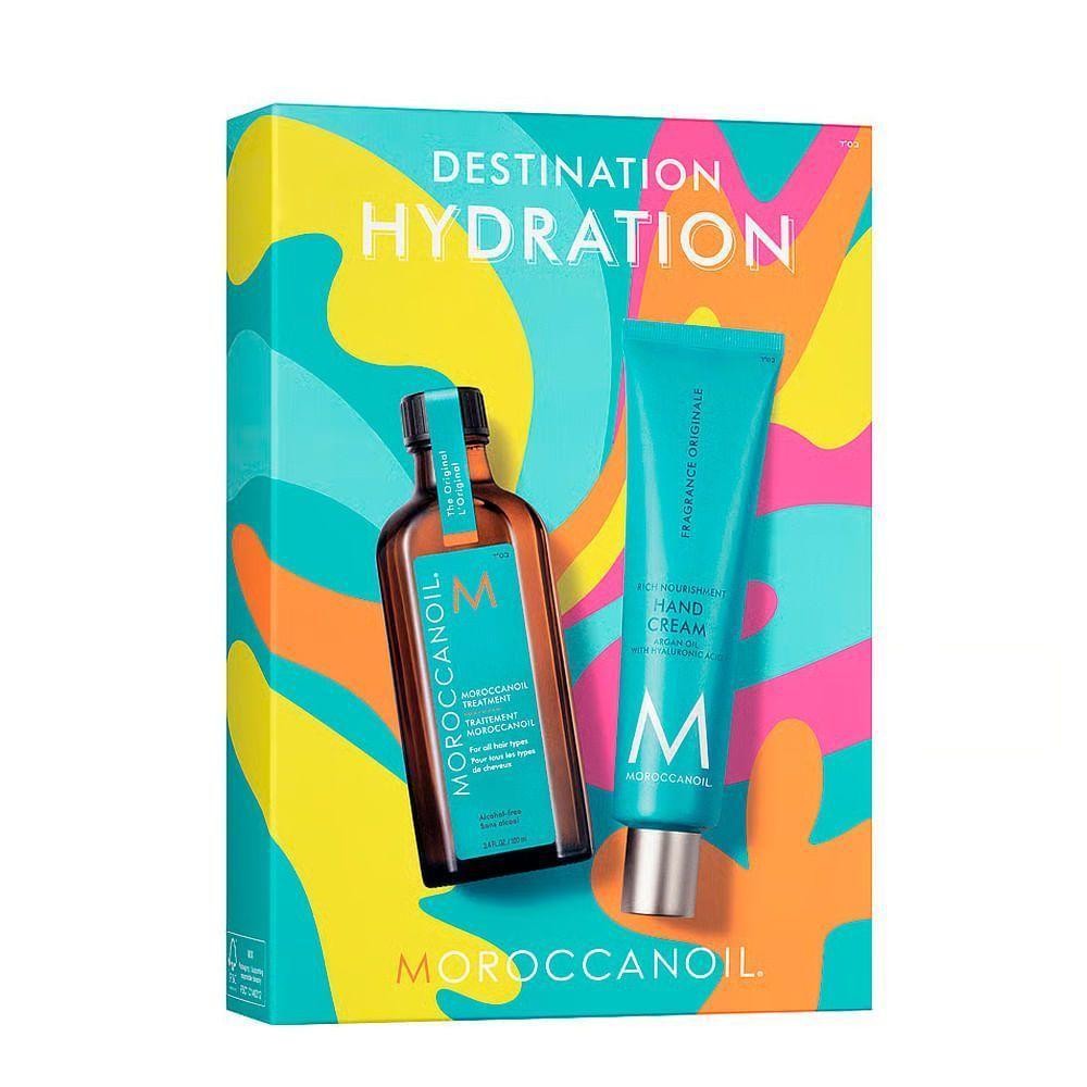 Kit Moroccanoil Hydrating Duo - Oleo Reparador 100ml + Creme Para Mãos 100ml - 2