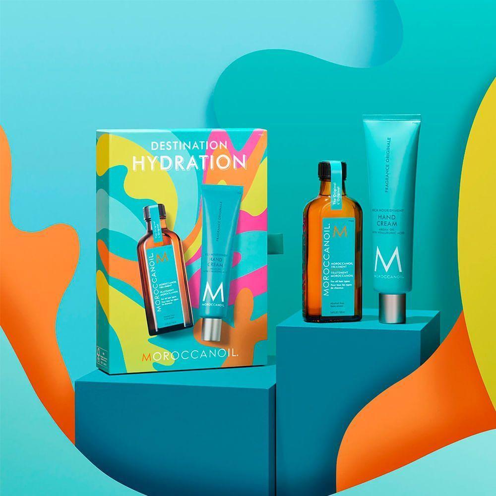 Kit Moroccanoil Hydrating Duo - Oleo Reparador 100ml + Creme Para Mãos 100ml - 3