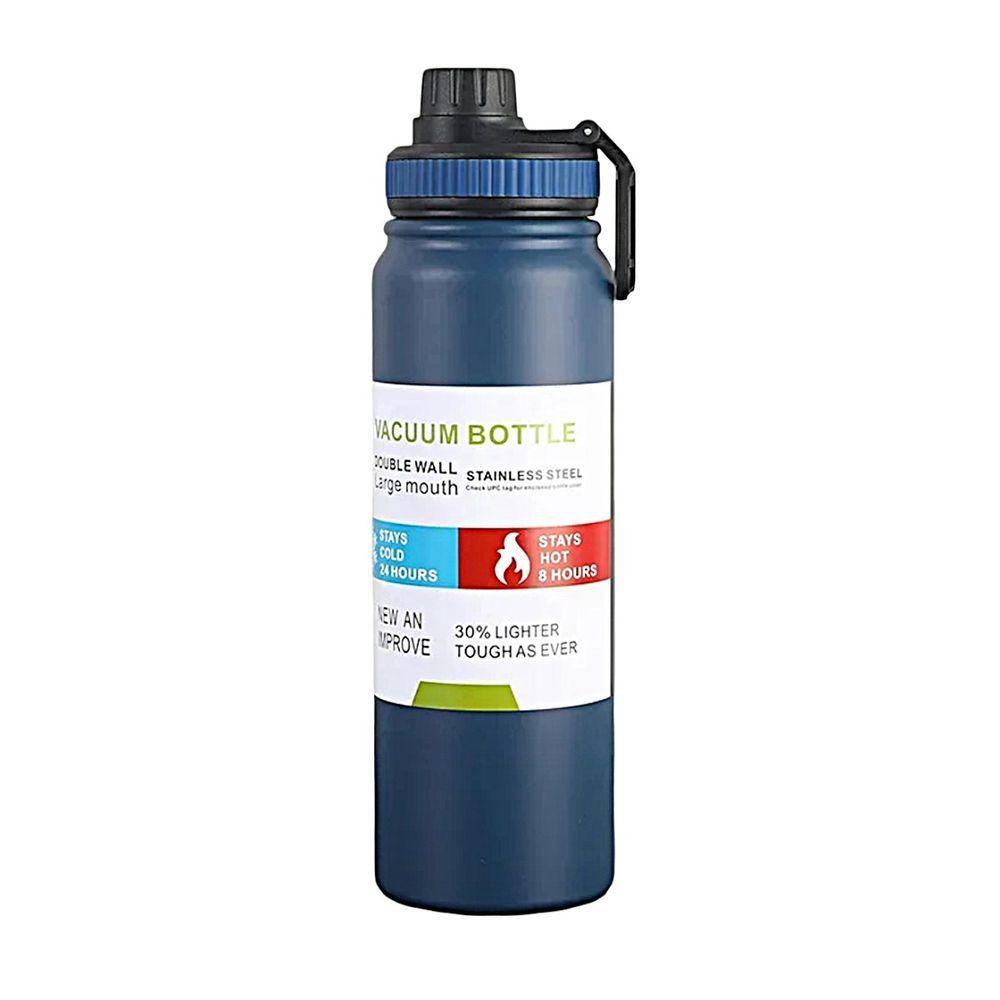 Garrafa Térmica Inox 800ml Com Tampa Azul - 1