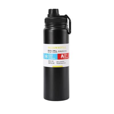 Garrafa Térmica Inox 800ml Com Tampa Preto