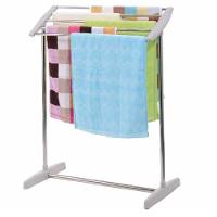 Secador De Roupas Varal De Chão Inox Toalheiro Varanda Lavanderia Quintal Portátil Rack Organizador - 5