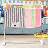 Secador De Roupas Varal De Chão Inox Toalheiro Varanda Lavanderia Quintal Portátil Rack Organizador - 6