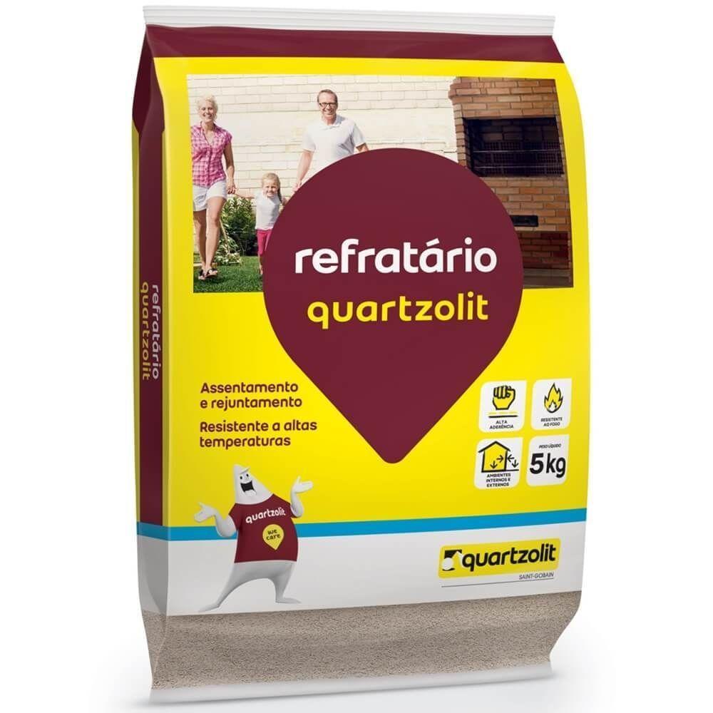 Argamassa Refratário 5 Kilos - 0068.00001.0030fd - Quartzolit Argamassa Ferma Refratario 5kg Quartzolit - 1