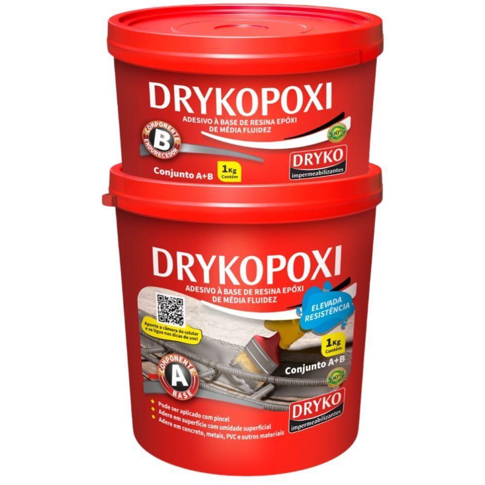 Adesivo Estruturante Drykopoxi 1 Kilo - Poxi - Dryko Drykopoxi 1 Kilo - Poxi - Dryko - 1