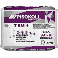 Argamassa Flexível Aciii Branca 7 Em 1 20 Kilos - Ac3 Branca - Pisokoll - 1