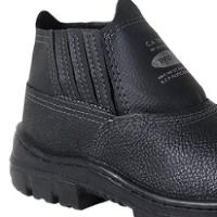 Botina Couro Preto Elástico Sem Bico N°42 - 017831 - Imbiseg Botina Couro Preto Elastico Sem Bico Nº42 Imbiseg - 1