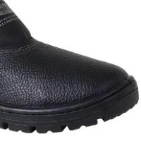 Botina Couro Preto Elástico Sem Bico N°42 - 017831 - Imbiseg Botina Couro Preto Elastico Sem Bico Nº42 Imbiseg - 2