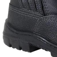 Botina Couro Preto Elástico Sem Bico N°42 - 017831 - Imbiseg Botina Couro Preto Elastico Sem Bico Nº42 Imbiseg - 4