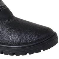 Botina Couro Preto Elásticos Sem Bico N°38 - 017827 - Imbiseg Botina Couro Preto Elastico Sem Bico Nº38 Imbiseg - 3