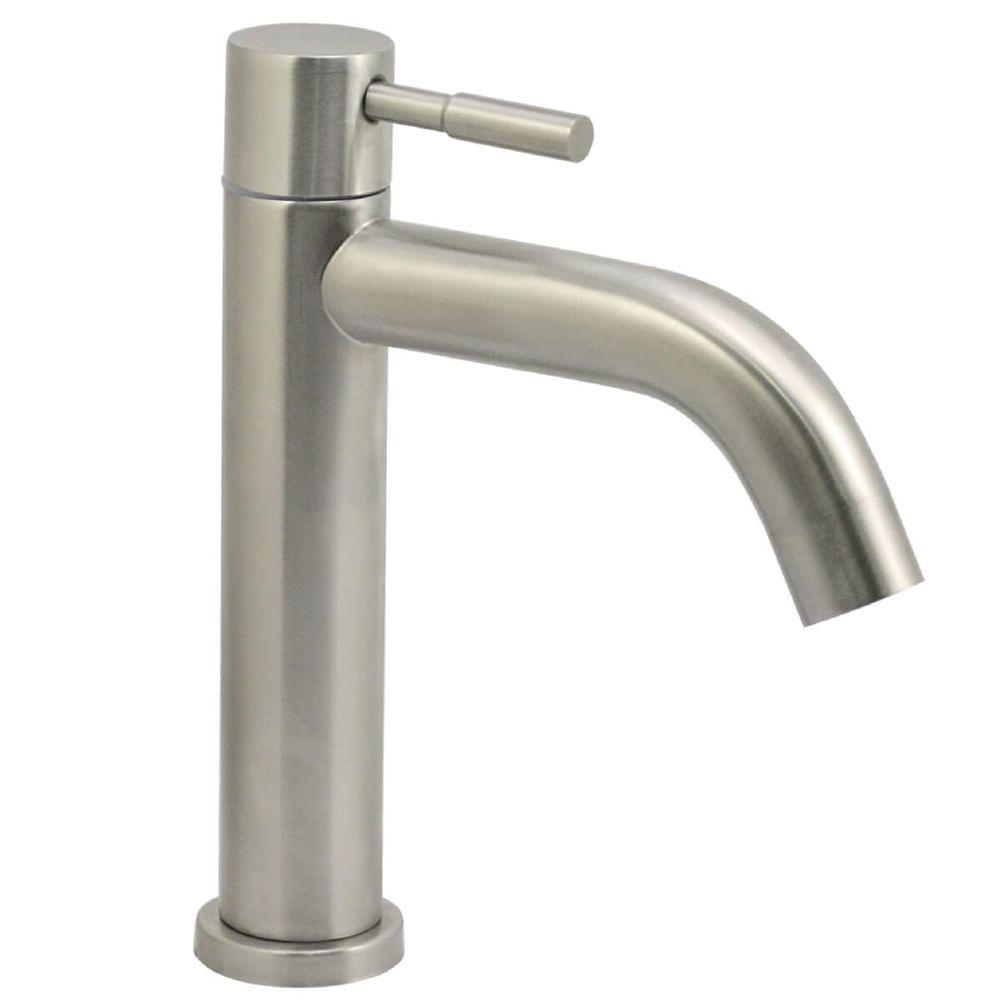 Torneira De Mesa Baixa Steel Inox 1-4 De Volta Para Lavatório 9504 - 771098 - Stoc - 1