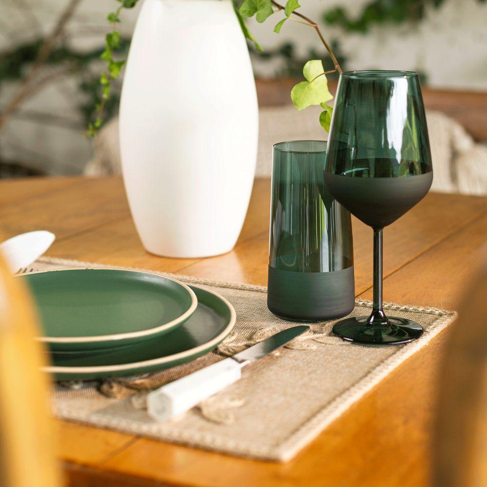 Taça Copa E Cia Duo 490ml Em Vidro Verde Esmeralda - 4