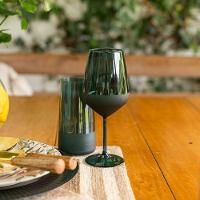 Taça Copa E Cia Duo 490ml Em Vidro Verde Esmeralda - 2