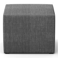 Poltrona De Amamentação Balanço E Puff Lucy P04 Linho Cinza Escuro - Mpozenato - 5